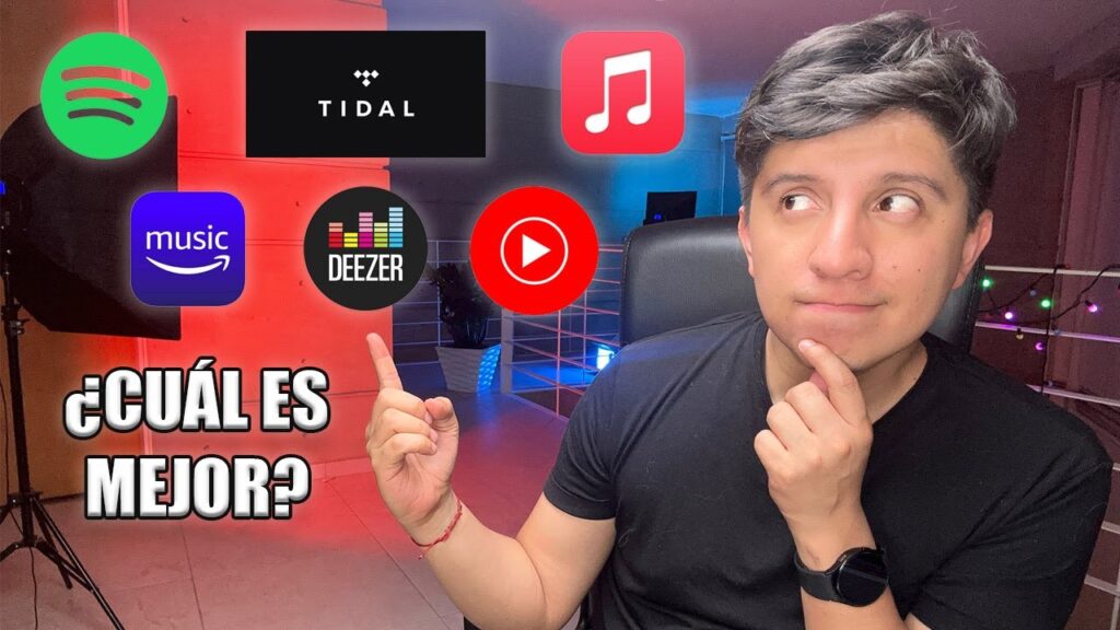Aplicaciones de música por suscripción mensual